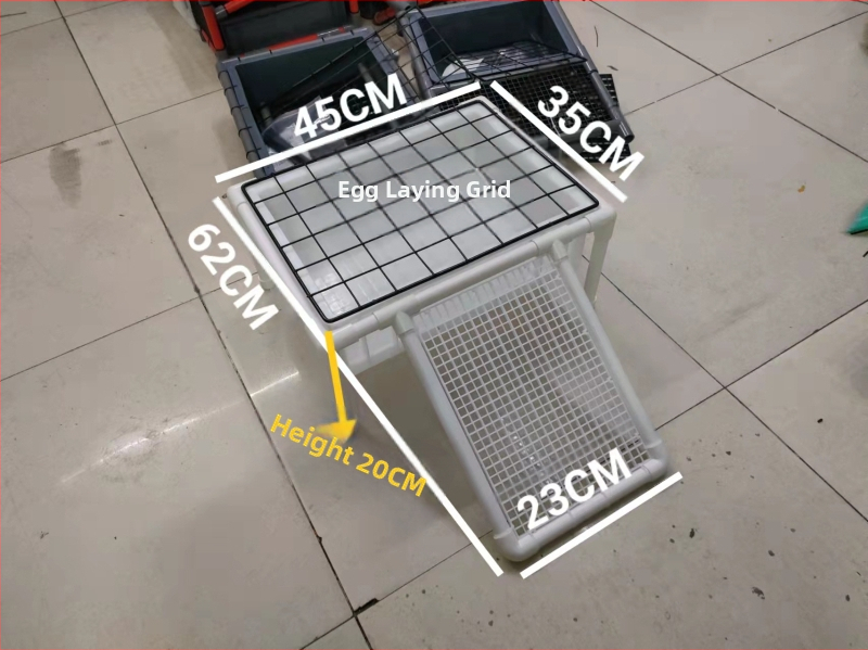 Костенуркова яйцекладна плоча с решетъчна платформа за почивка и арково укритие за размножаване