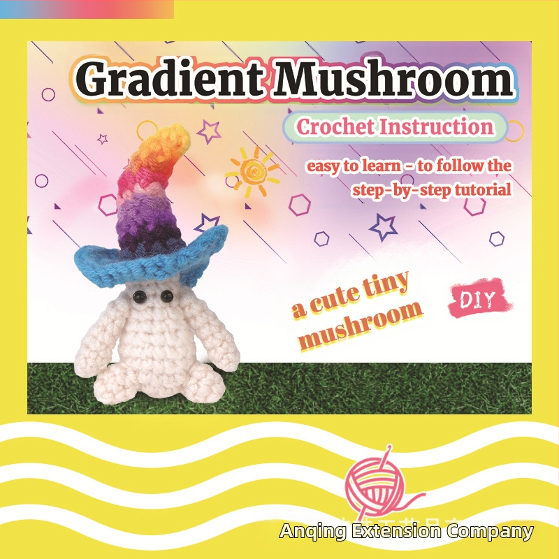 DIY komplektas mezgimui lėlėms – 50% vilna, 24s siūlai, 4 gijos, worsted