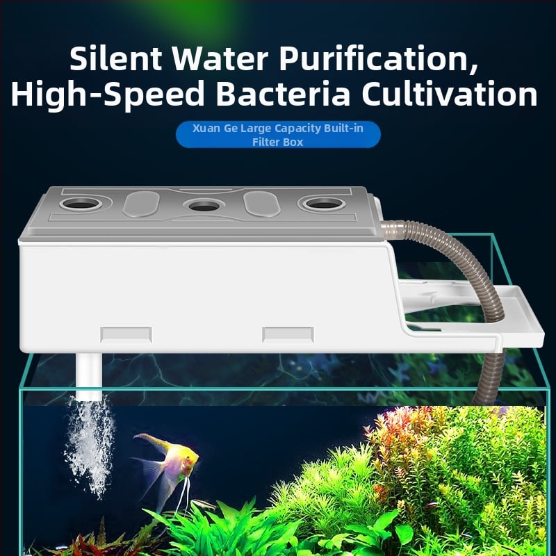 Akvarijska 3-u-1 potopna pumpa za filtraciju i oksigenaciju — ABS materijal, trostruki dizajn, broj Xuan Song (ABS; Funkcija: stvara valove i oksigenira; Glavna namjena: filtracija i oksigenacija; Stil: 3-u-1 potopna pumpa)
