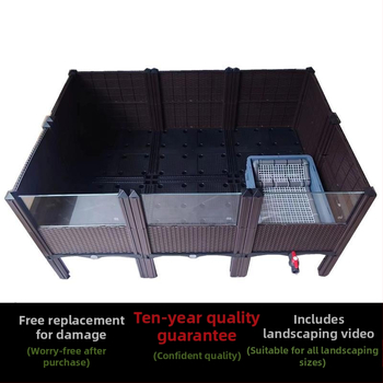 Разплодно жилище за костенурки със страничен панел от неръждаема стомана и закалено стъкло, 3C сертифициран