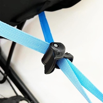 Комплект аксесоари за детска количка: дебели презрамки, регулируема лента за облегалката и универсални катарами за чадър колички