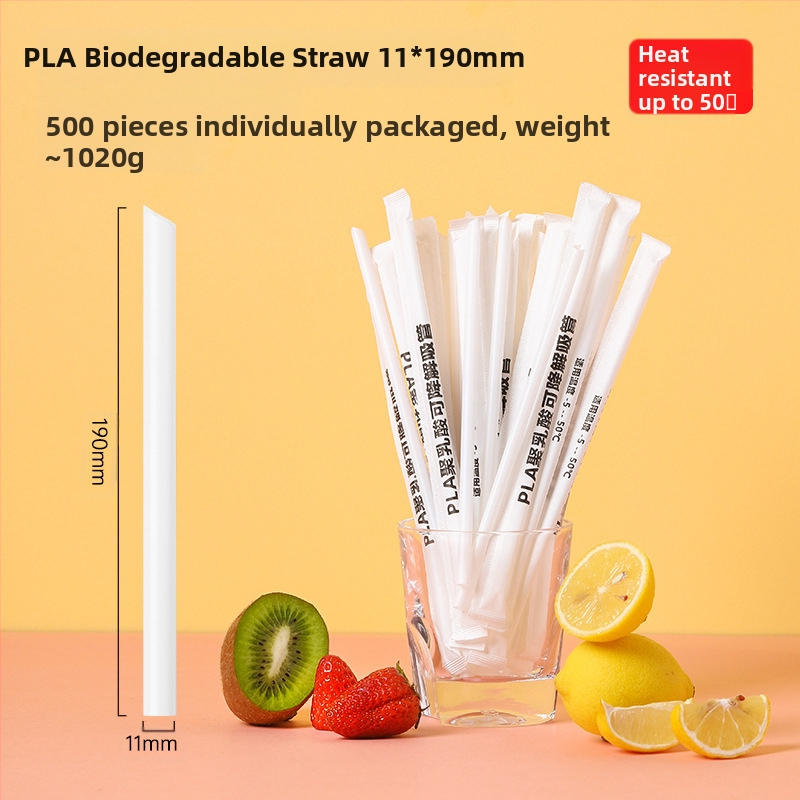 Biaoyin hardware Paie de unică folosință groase, drepte, ambalate individual, pentru magazine comerciale de ceai cu perle, din plastic
