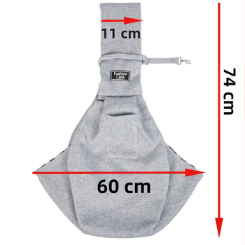 Τσάντα κατοικίδιων - Πολυεστέρας, μαλακή, αναδιπλούμενη, διαπνέουσα, χωρητικότητας έως 7,5 kg