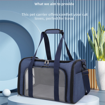 Τσάντα μεταφοράς κατοικίδιων - αναπνεύσιμη εξωτερική θήκη για γάτες και μικρού/μεσαίου μεγέθους σκύλους, ύφασμα Oxford, με αντίθετο χρωματικό μοτίβο