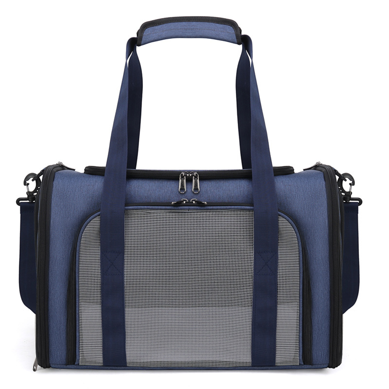 Τσάντα μεταφοράς κατοικίδιων - αναπνεύσιμη εξωτερική θήκη για γάτες και μικρού/μεσαίου μεγέθους σκύλους, ύφασμα Oxford, με αντίθετο χρωματικό μοτίβο