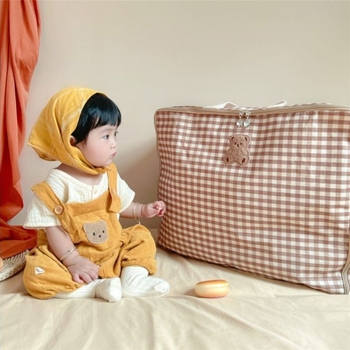 Τσάντα αποθήκευσης κουβερτών για νηπιαγωγείο – καμβάς, πολυλειτουργική, εθνικό στυλ