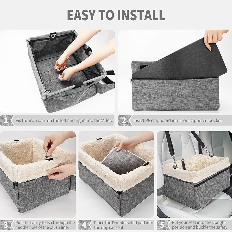 SC Oxford kelioninė automobilių sėdynės krepšys gyvūnams, 20L talpa, vidutinio minkštumo