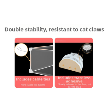 Αποσπώμενο φράγμα κατοικίδιων κάτω από το κρεβάτι — κατά των γάτών, ανθεκτικό στη σκόνη, διαχωριστικό για τα κενά ανάμεσα σε κρεβάτι και καναπέ