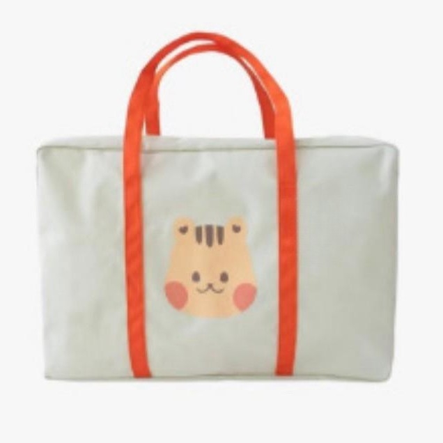 Gyerekeknek készült vászon ágyneműtároló táska állatfej mintával, nagy kapacitású, többfunkciós