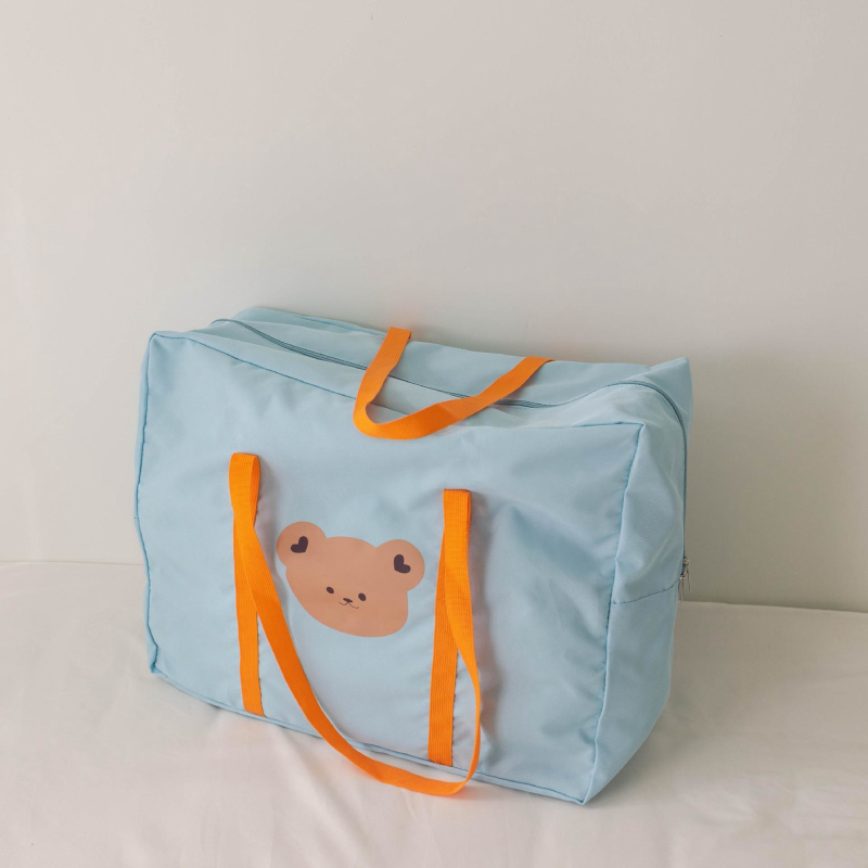 Gyerekeknek készült vászon ágyneműtároló táska állatfej mintával, nagy kapacitású, többfunkciós