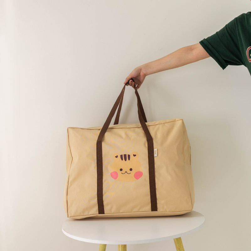 Gyerekeknek készült vászon ágyneműtároló táska állatfej mintával, nagy kapacitású, többfunkciós