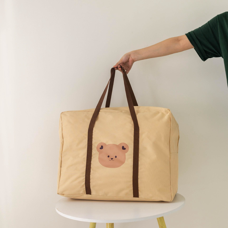 Gyerekeknek készült vászon ágyneműtároló táska állatfej mintával, nagy kapacitású, többfunkciós