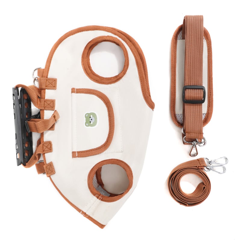 Раница-носилка за домашни любимци, дишаща, нейлон, разширяема, за ръчно носене или през рамо, подходяща за кучета и котки