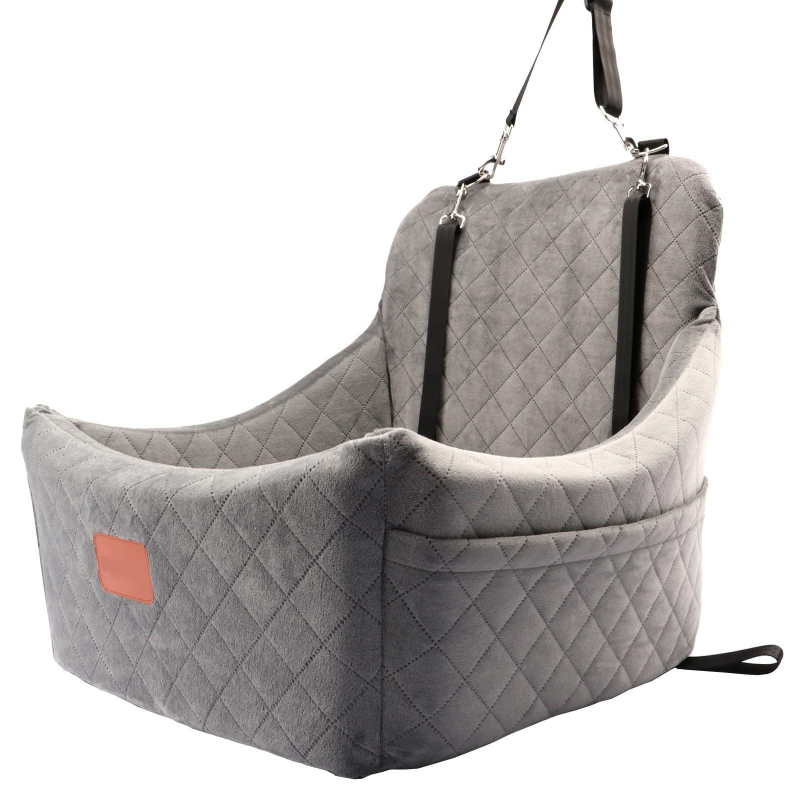 Кучешко гнездо за автомобил с удебелена бустер-подложка, свалящо се и лесно за почистване (Материал: плат; Произход: Дзешшо, Аньхуи; Марка: New Pet; Приложимо: кучета)