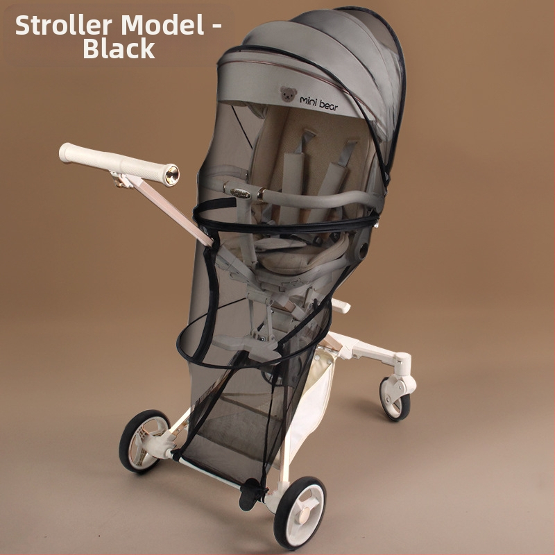 Ratiņu moskītu tīkls ar pilnu pārklājumu, vēja izturīgs, pret kukaiņiem, saules aizsardzība, saliekams