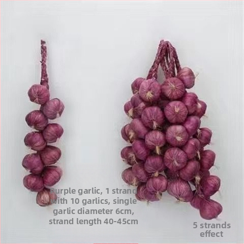 Vaisių ir daržovių vėrinė su kukurūzu, raudonąja paprika, česnaku ir dirbtiniais žemės riešutais – Kinų stiliaus dekoratyvinis aksesuaras namams ir restoranams (dovana bendraklasiams; Kalėdos; naujakuriams)