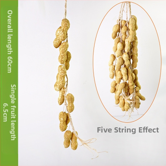 Vaisių ir daržovių vėrinė su kukurūzu, raudonąja paprika, česnaku ir dirbtiniais žemės riešutais – Kinų stiliaus dekoratyvinis aksesuaras namams ir restoranams (dovana bendraklasiams; Kalėdos; naujakuriams)