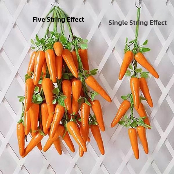 Vaisių ir daržovių vėrinė su kukurūzu, raudonąja paprika, česnaku ir dirbtiniais žemės riešutais – Kinų stiliaus dekoratyvinis aksesuaras namams ir restoranams (dovana bendraklasiams; Kalėdos; naujakuriams)