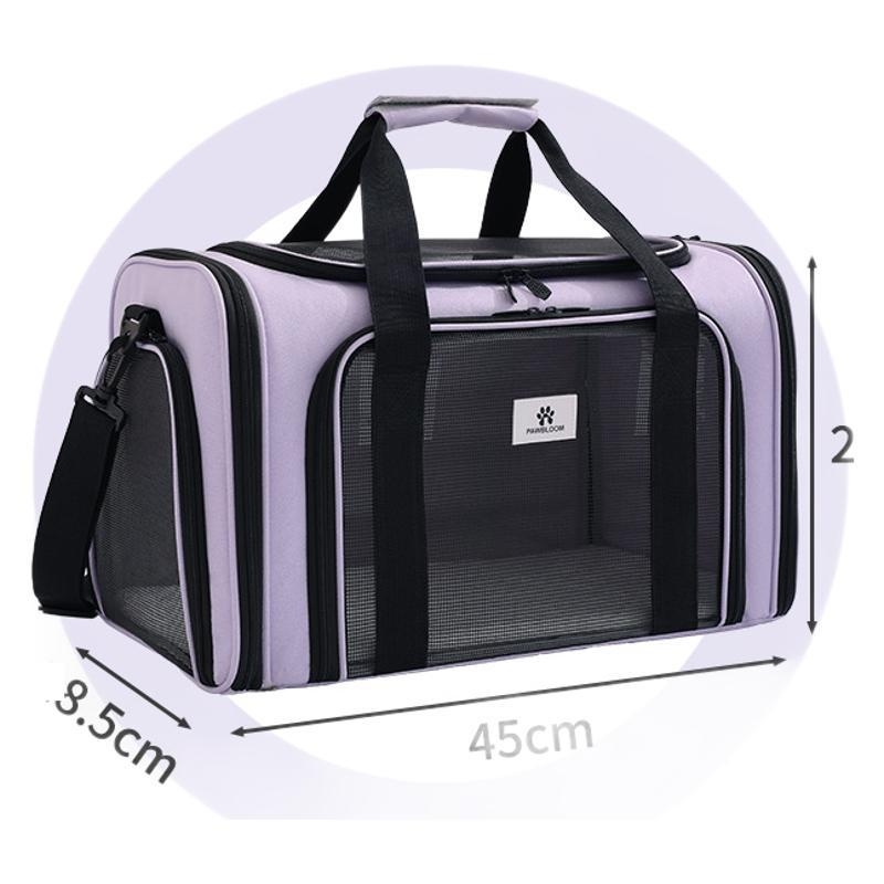 Hengjia poliesterio augintinių nešiojimo krepšys su crossbody dirželiu, kvėpuojantis, minkšta konstrukcija, tinkamas katėms ir mažiems šunims