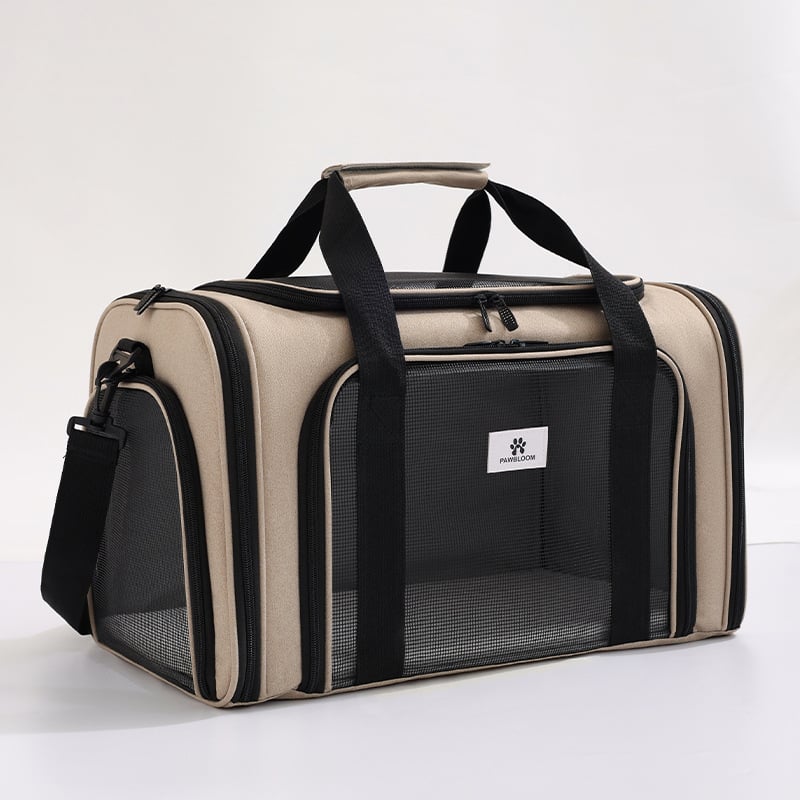 Hengjia полиестерна чанта за пренасяне на домашни любимци със кръстосана презрамка, дишаща, за котки и малки кучета