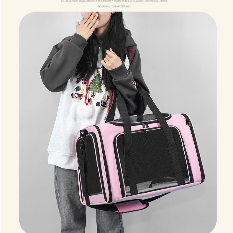 PVC medžiagos gyvūnų krepšys, didelė talpa, gyvūnų raštas, vidutinio kietumo