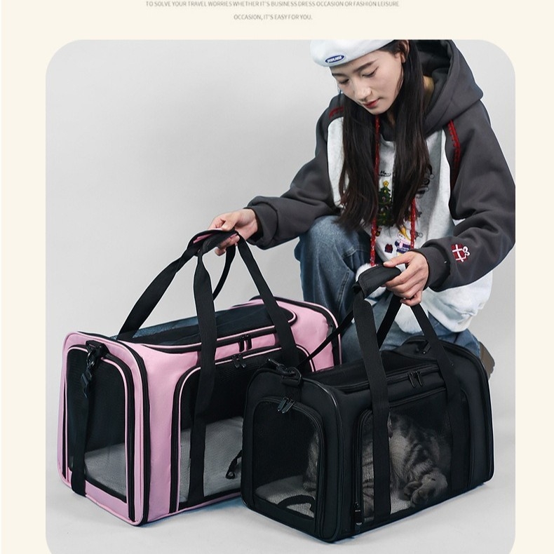 PVC medžiagos gyvūnų krepšys, didelė talpa, gyvūnų raštas, vidutinio kietumo