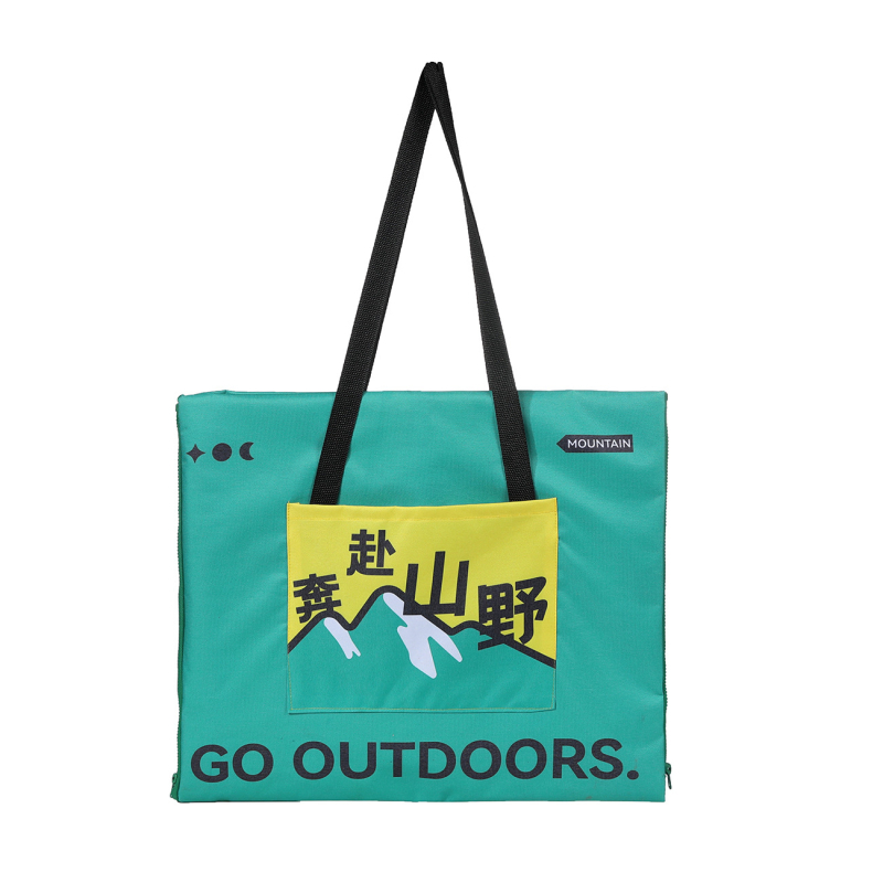 Āra divfunkcionāla piknika sega ar mugursomu, mitrumizturīga un smiltsizturīga, rāvējslēdzējs (Oxford audums 600D, 650 g, 2–4 personām)