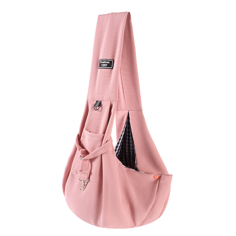 Katės krepšys iš drobės, 5 kg talpa, vientisas raštas, naminiams gyvūnams skirtas krepšys