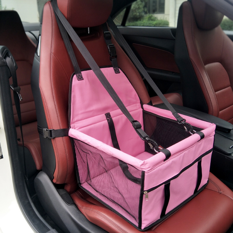 Krepšys naminiams gyvūnėliams automobiliui, priekinėms ir galinėms sėdynėms, kvėpuojanti tinklas, Oxford audinys, PVC kietas rėmas