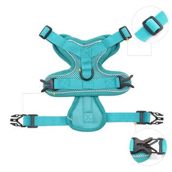 Katės krūtinės diržas – liemenės stiliaus dizainas, pasivaikščiojimams