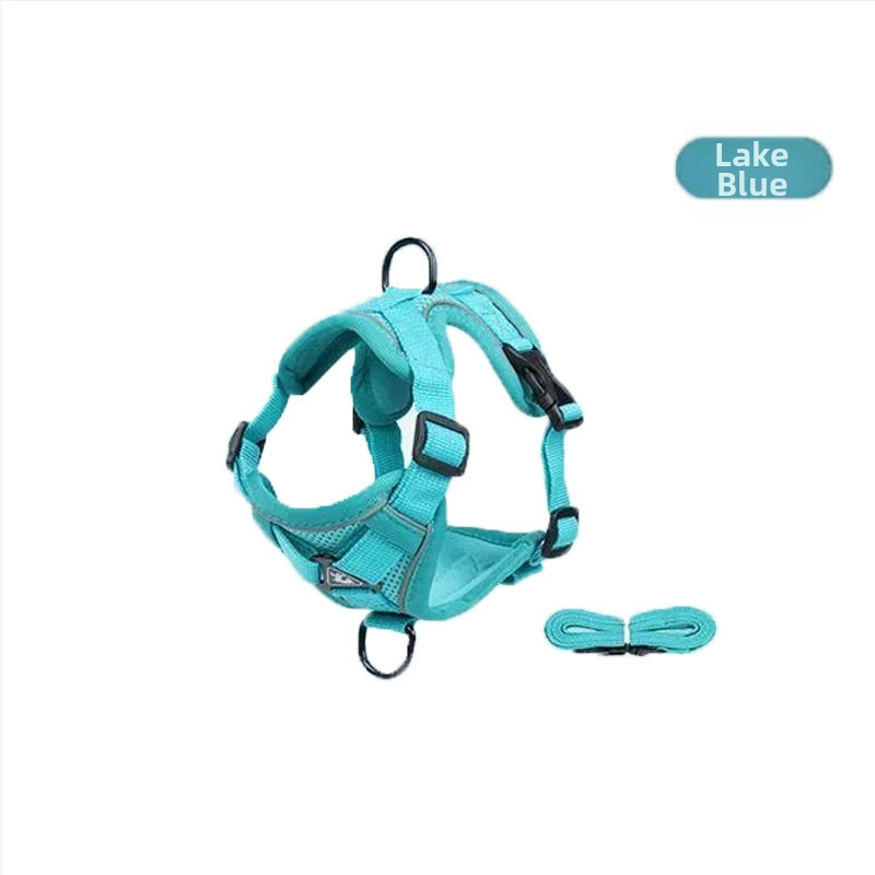 Katės krūtinės diržas – liemenės stiliaus dizainas, pasivaikščiojimams