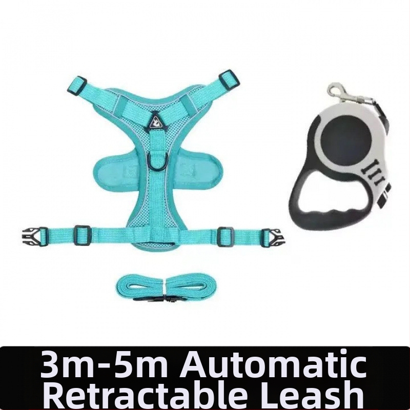 Katės krūtinės diržas – liemenės stiliaus dizainas, pasivaikščiojimams