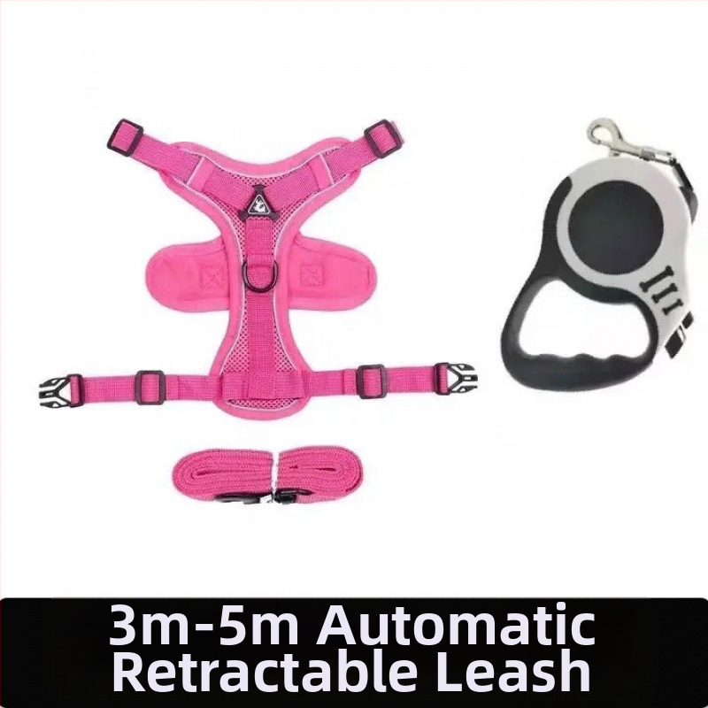 Katės krūtinės diržas – liemenės stiliaus dizainas, pasivaikščiojimams