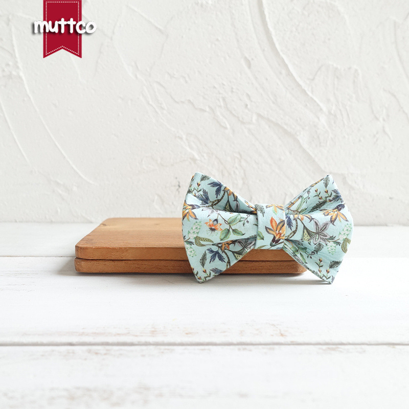 MUTTCO котешки нашийник, модел: цветя, материал: полиестер, подходящ за котки, категория: нашийник с панделка