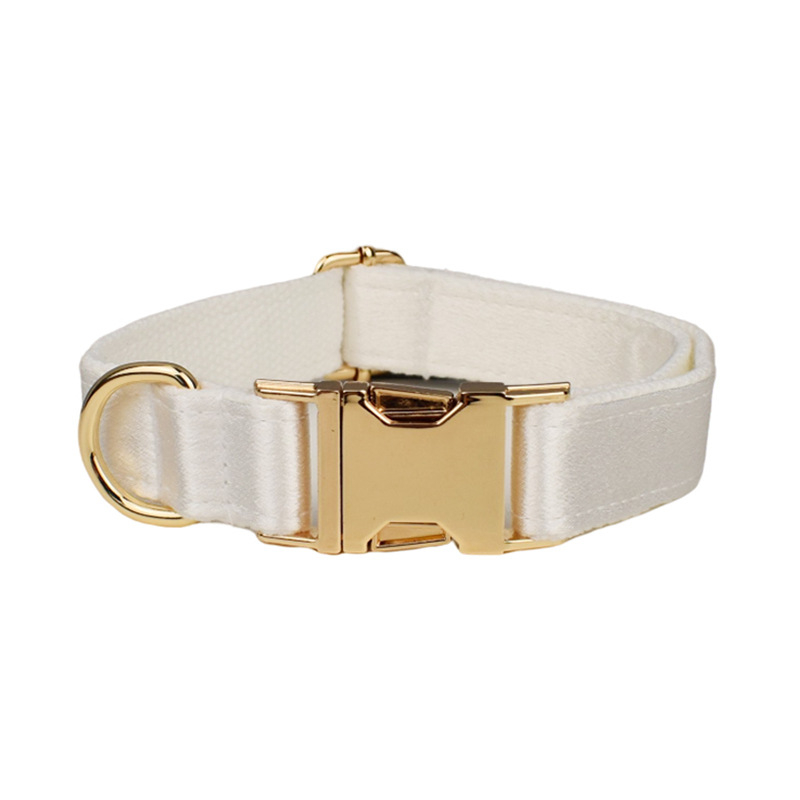 Textilből készült kutyanyakörv és póráz gravírozható, állítható, Flannelette márka, Guangdong eredet