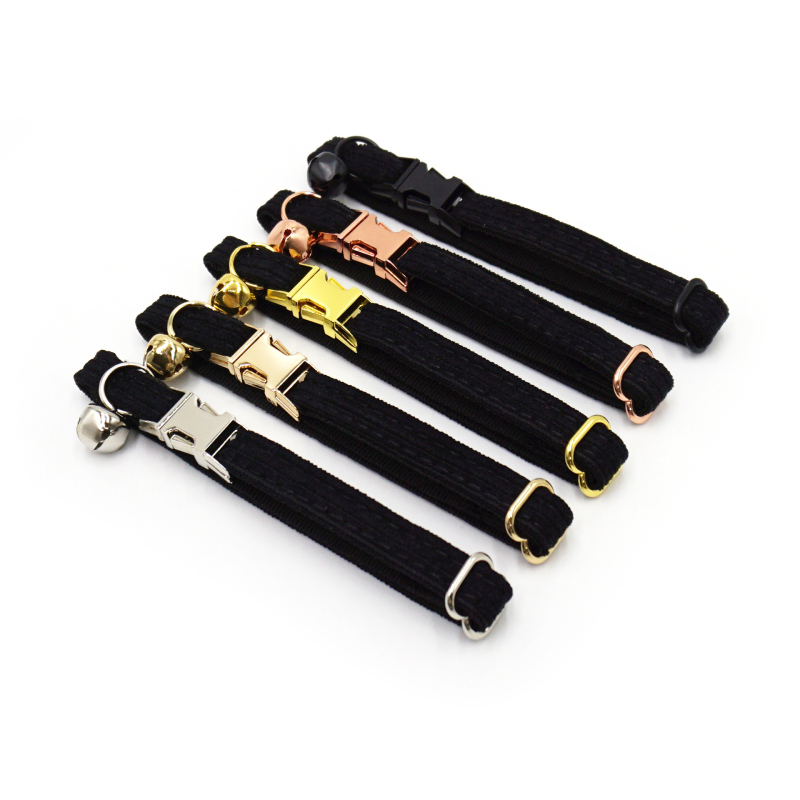 Katės kaklo apykaklė iš corduroy audinio, lazeriu graviruotas vardas, prekinis ženklas Thousand Years Old