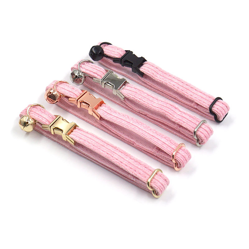 Katės kaklo apykaklė iš corduroy audinio, lazeriu graviruotas vardas, prekinis ženklas Thousand Years Old