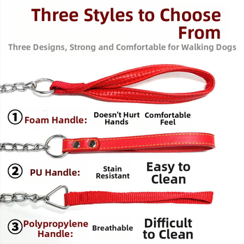 Λουρί σκύλου από μεταλλική αλυσίδα, ανθεκτικό στο δάγκωμα, ρυθμιζόμενο με αυτόματο κούμπωμα