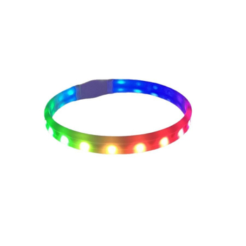 Chi weng Világító LED USB-töltővel tölthető nyakörv kutyáknak és macskáknak