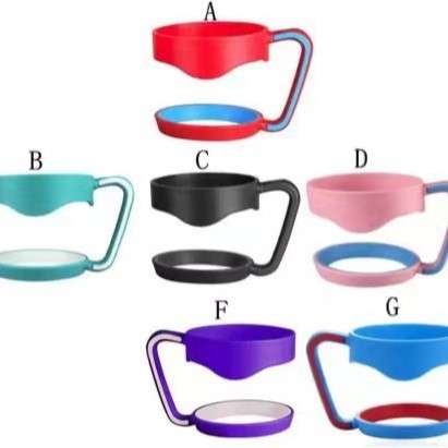 Puodelių rinkinys su plastine rankena ir automobilio puodelio laikiklis — Gold, Medžiaga: Audinys, Spausdintas logotipas, Personalizavimas, Modernus minimalistinis stilius, Pirmaklasė kokybė.