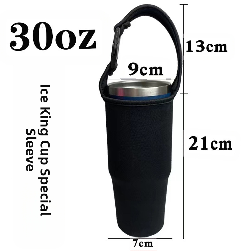 Комплект чаши с пластмасова дръжка и държач за кола — Gold, Материал: плат, Печат на лого, Персонализация налична, Модерен минималистичен стил, Първокласно качество.