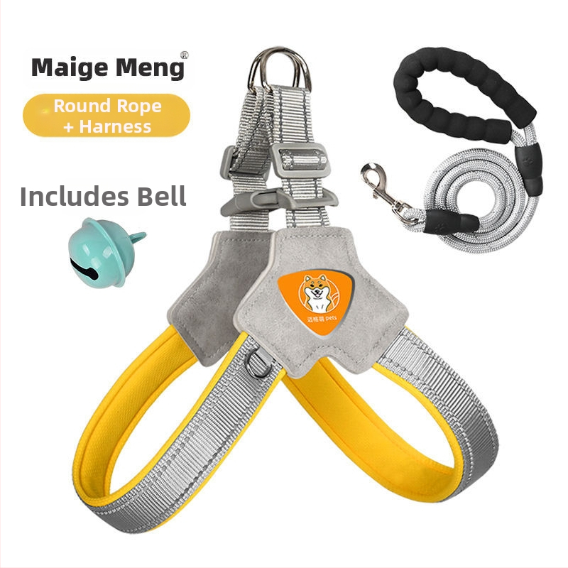 Šuns liemenė su krūtine diržu – ėjimui su pavadėliu