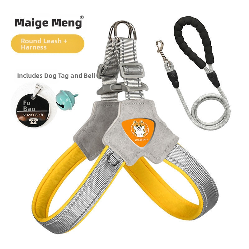 Šuns liemenė su krūtine diržu – ėjimui su pavadėliu