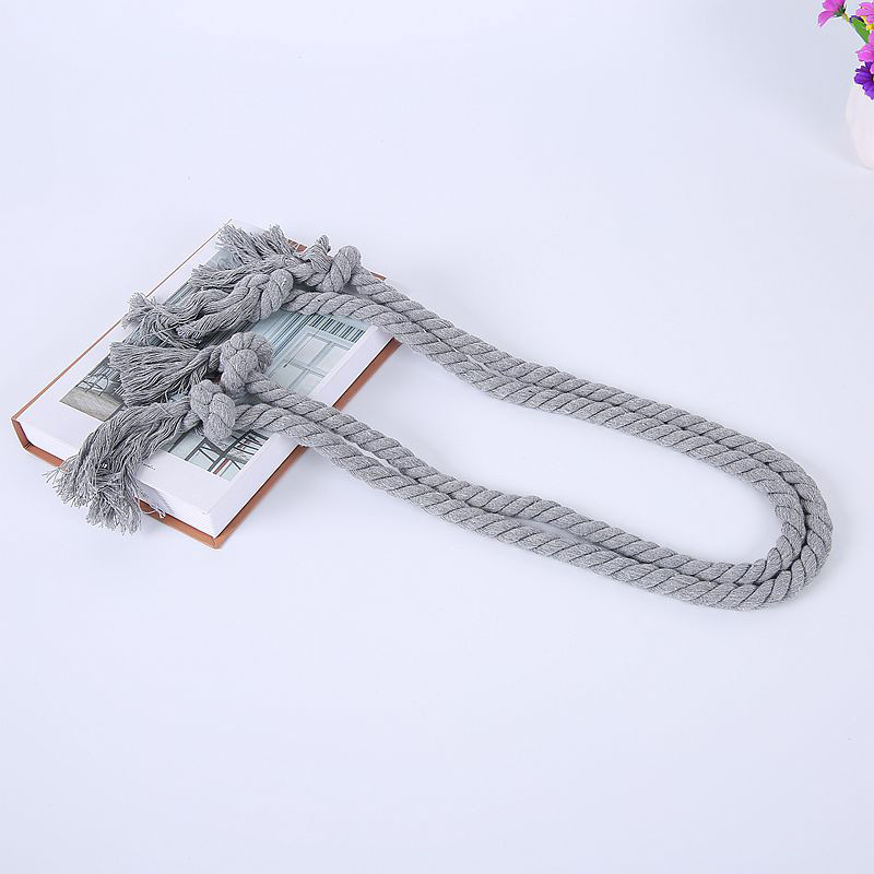 Függönykötél – kézzel készített pár, vastag pamut fonalból, otthoni textil kiegészítő Maggie Textiles