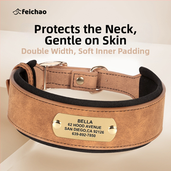 Graviruota šuns kaklo apykaklė su identifikacine plokštele — Mohair medžiaga, šunims, be prekės ženklo, be importo