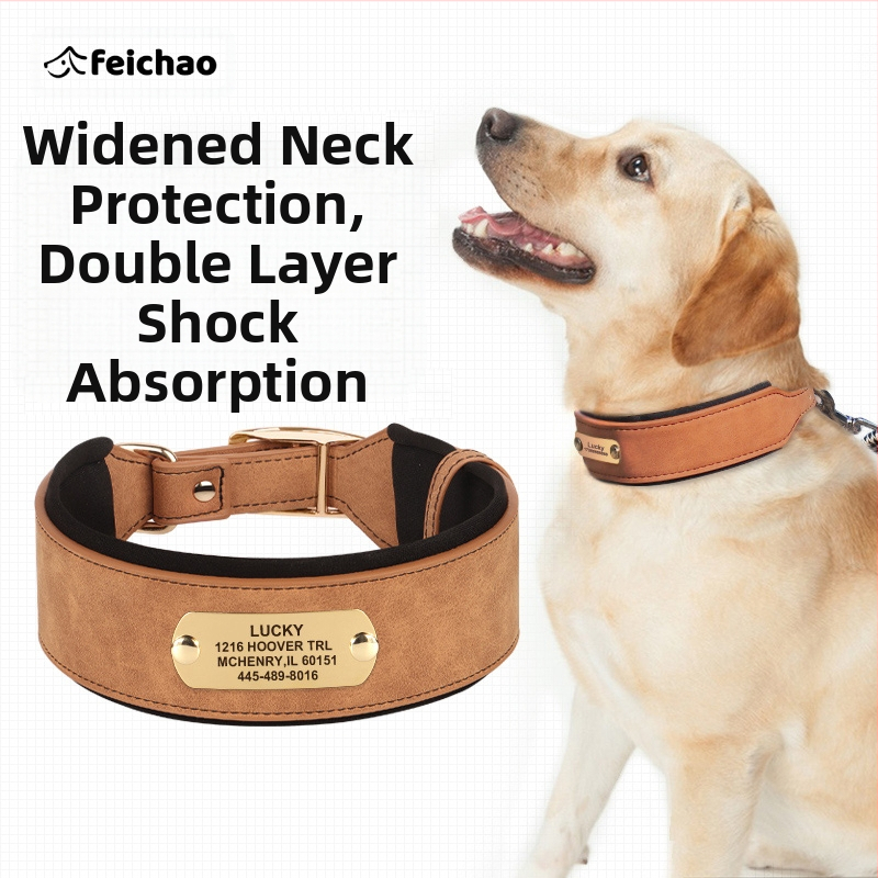 Graviruota šuns kaklo apykaklė su identifikacine plokštele — Mohair medžiaga, šunims, be prekės ženklo, be importo