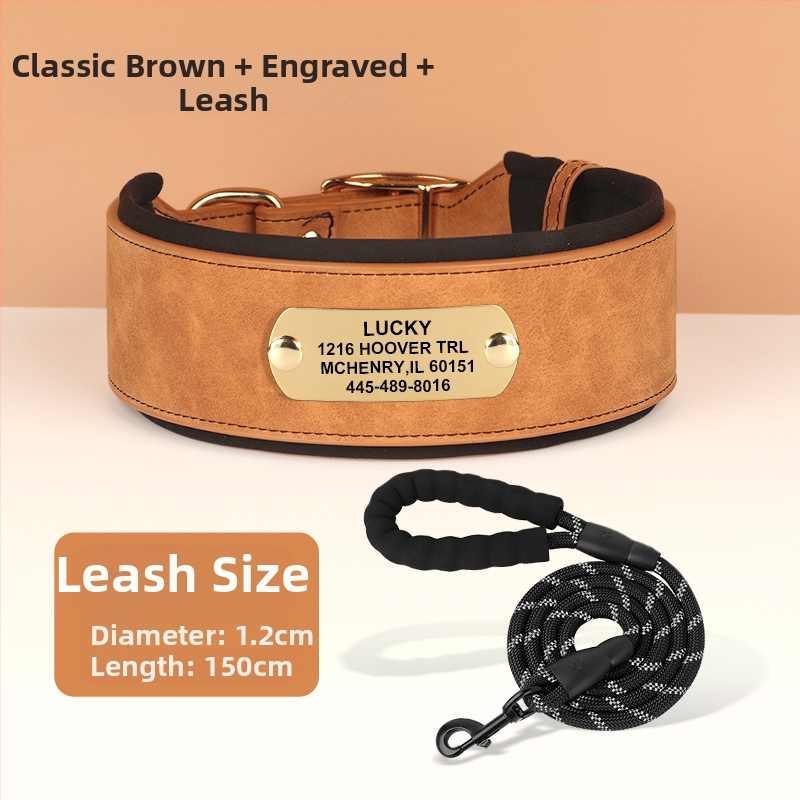 Graviruota šuns kaklo apykaklė su identifikacine plokštele — Mohair medžiaga, šunims, be prekės ženklo, be importo