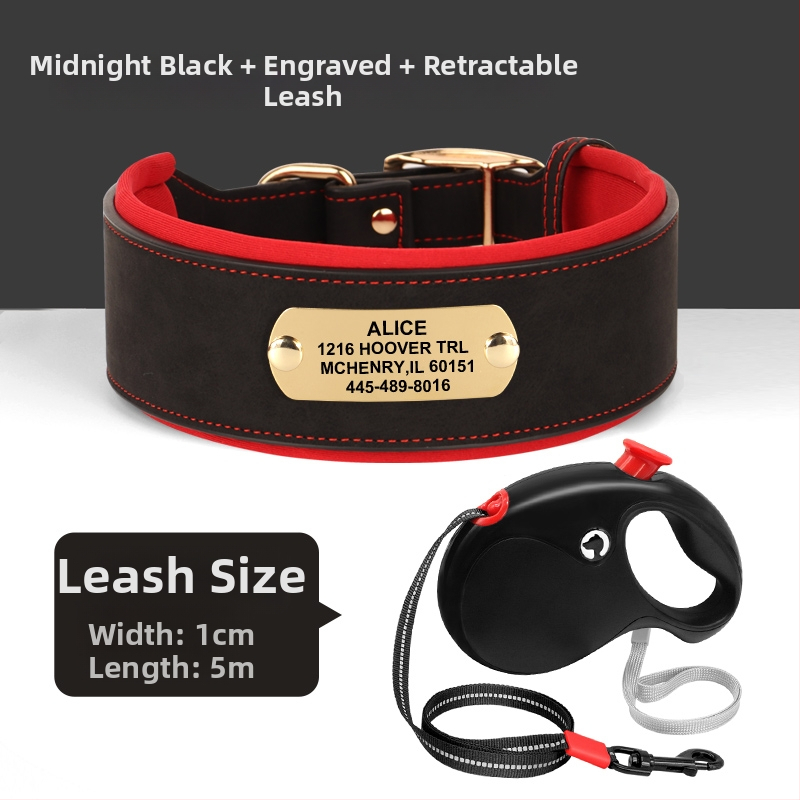 Graviruota šuns kaklo apykaklė su identifikacine plokštele — Mohair medžiaga, šunims, be prekės ženklo, be importo