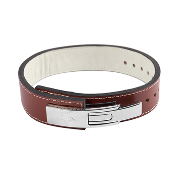 Curea pentru ridicări de greutăți cu cataramă îngustă, protecție talie, pentru genuflexiuni profunde și îndreptări, din piele de bovină