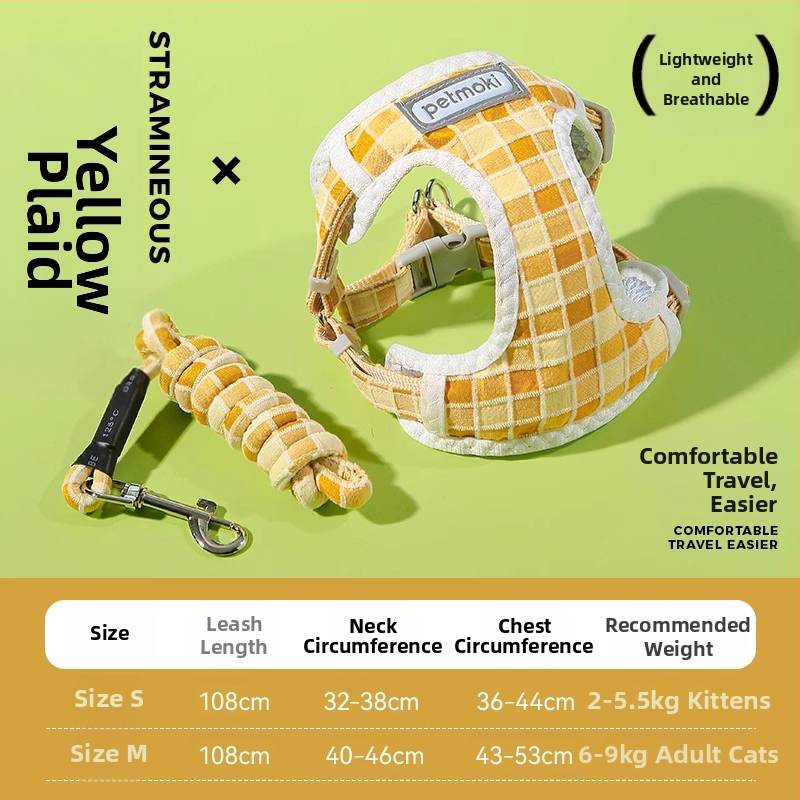 Katinės liemenė su pavadėliu – audinys, vest stiliaus, laukų pasivaikščiojimams